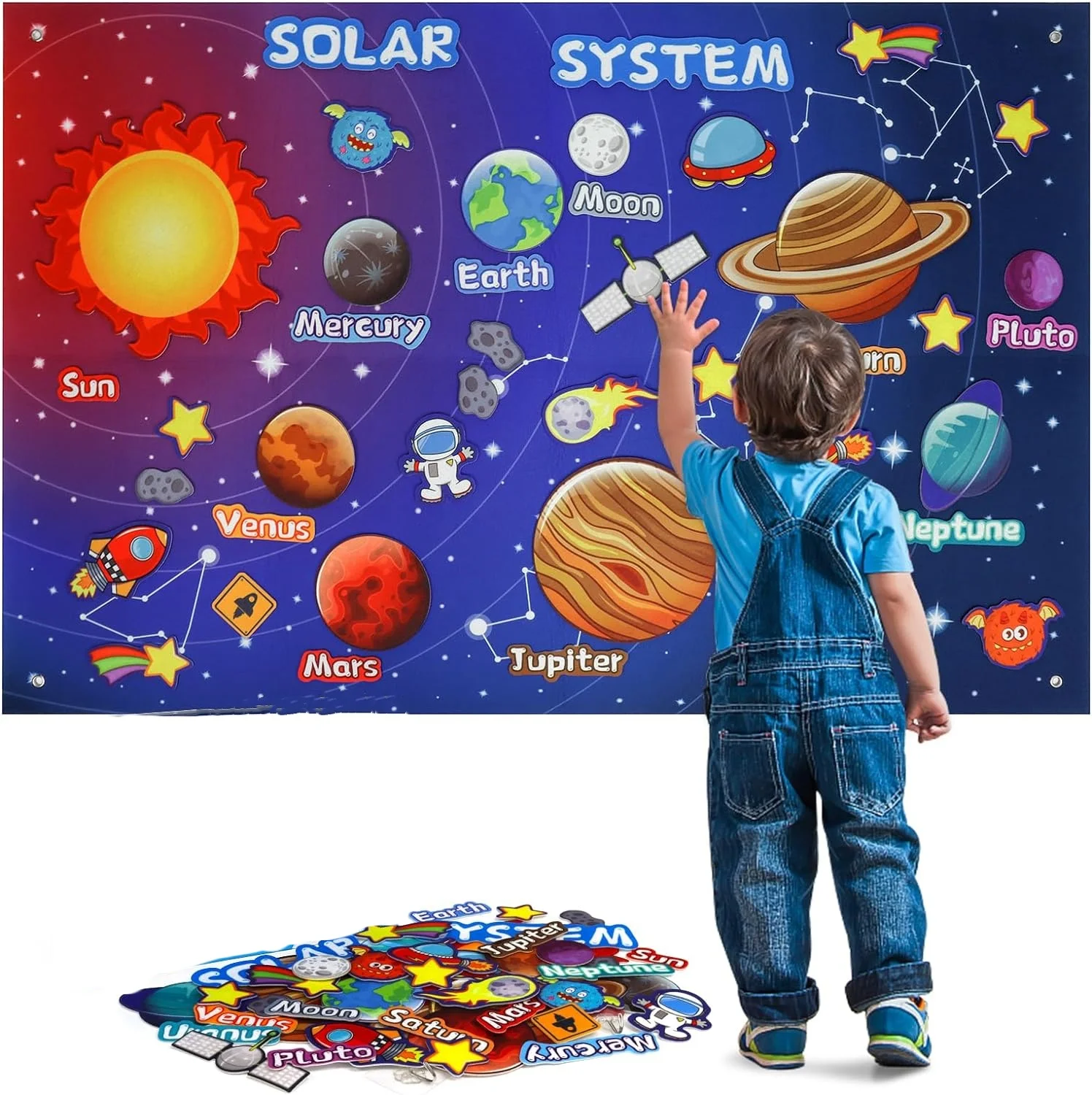 Felt Board Preschool Learning Activities Board - Image 1