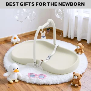 Baby Changing Mat Waterproof & Non-Slip with Washable Cover Safety Belt