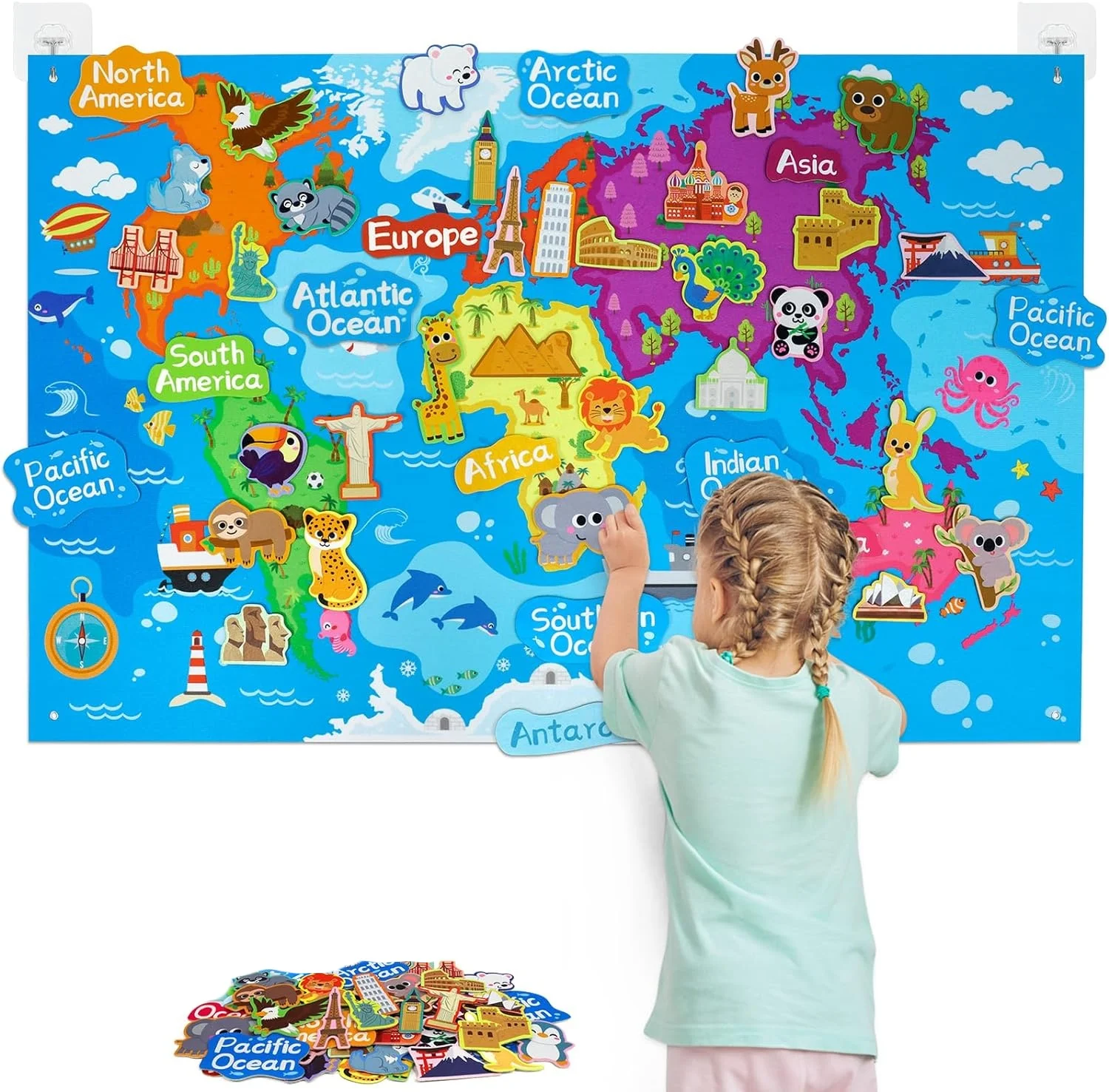 Felt Board Preschool Learning Activities Board - Image 5