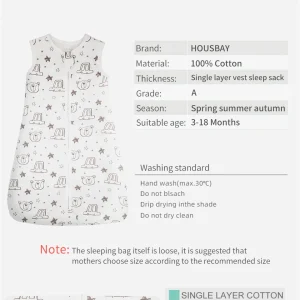 Sleeping Bags For Baby 3-18Months Summer Thin - Thumbnail Image 12