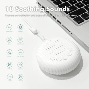 White Noise Sound Machine10 Soothing SoundsRechargeable Battery USB - Thumbnail Image 2
