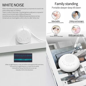 White Noise Sound Machine10 Soothing SoundsRechargeable Battery USB - Thumbnail Image 4