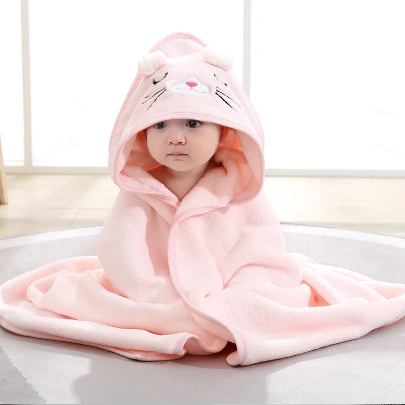 Animal Baby Bath Towels Soft Newborn Hooded Towel - Image 7