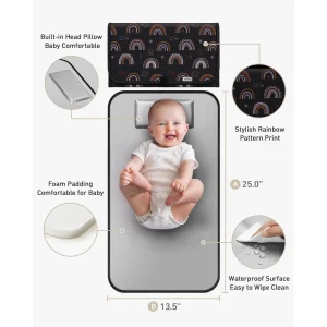 Portable Diaper Changing Pad, Waterproof, foldable for travel