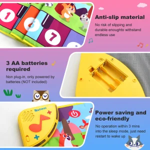 80x30cm Kids Music Piano Mat keyboard Dance Mat - Thumbnail Image 5