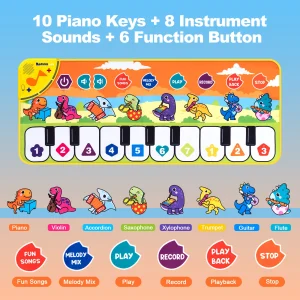 80x30cm Kids Music Piano Mat keyboard Dance Mat - Thumbnail Image 8