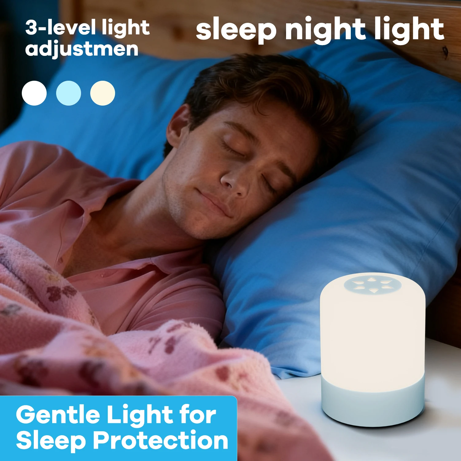 Three-Level Adjustable Sleep Night Light, - Image 4