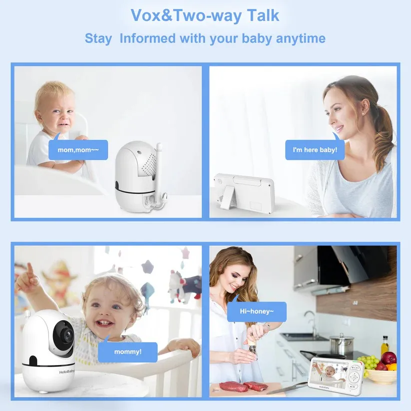 HelloBaby  Baby Monitor,  2x Digital Zoom - Image 2
