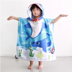 Bathrobe Beach Towel for Kids - Thumbnail Image 2