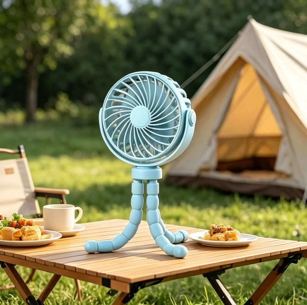 1pc USB Charging Portable Fan, - Image 7
