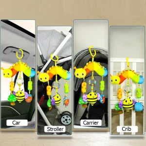 0 3 6 12 Months Rainbow Activity  Hanging Toy for Car Seat ,crib, stroller - Thumbnail Image 5