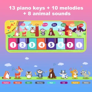 80x30cm Kids Music Piano Mat keyboard Dance Mat - Thumbnail Image 3