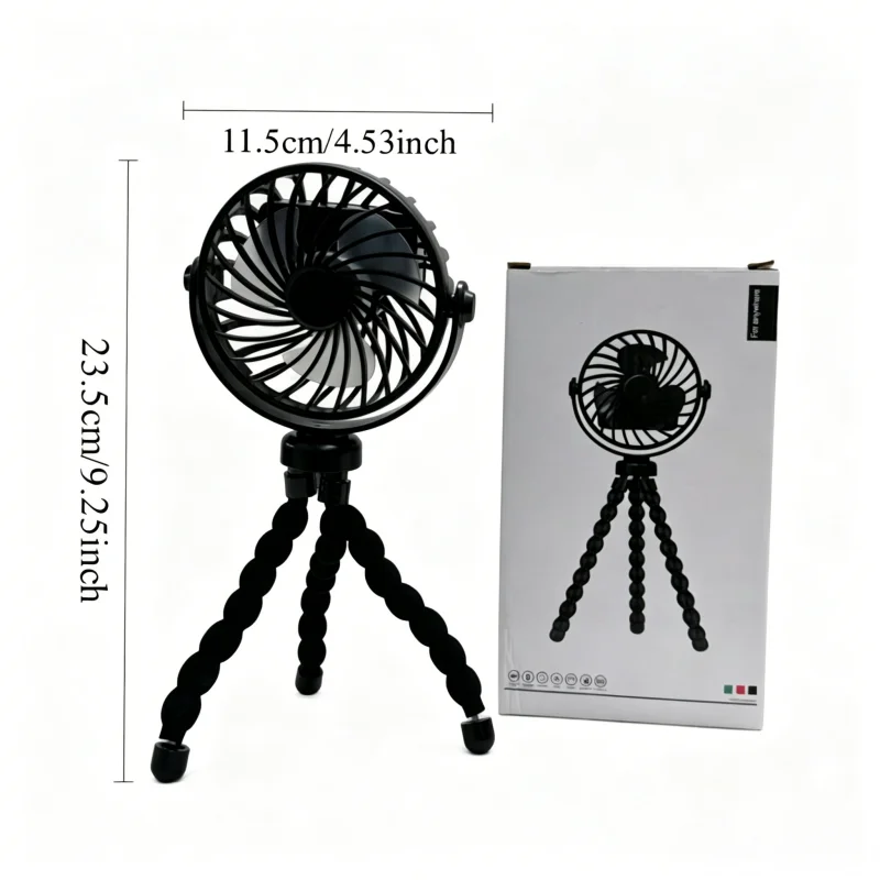 1pc USB Charging Portable Fan, - Image 5