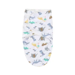 Baby Blanket Hat Set Cartoon Printed Cotton Newborn Swaddle Wraps - Thumbnail Image 24