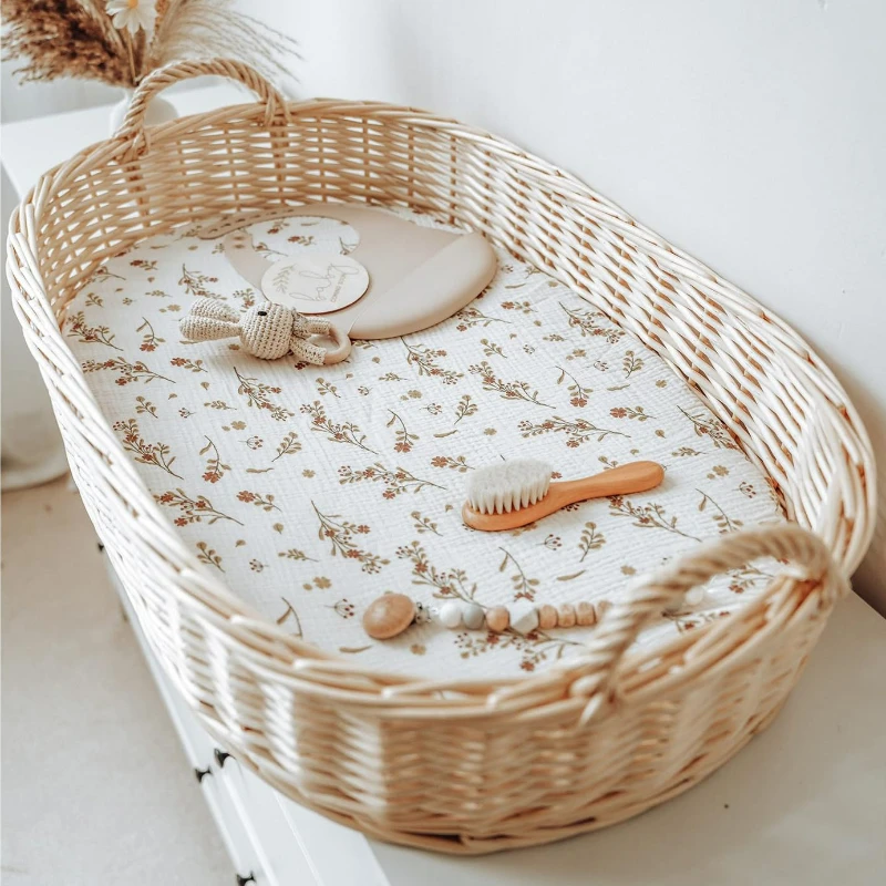 Baby Fitted Bassinet Sheet Newborn - Image 3