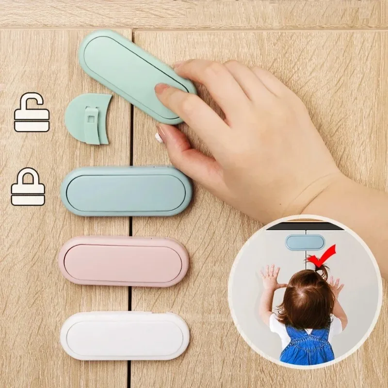 Children's Drawer Safety Latch Cabinet Door Protection - Image 1