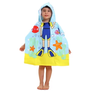 Bathrobe Beach Towel for Kids - Thumbnail Image 3