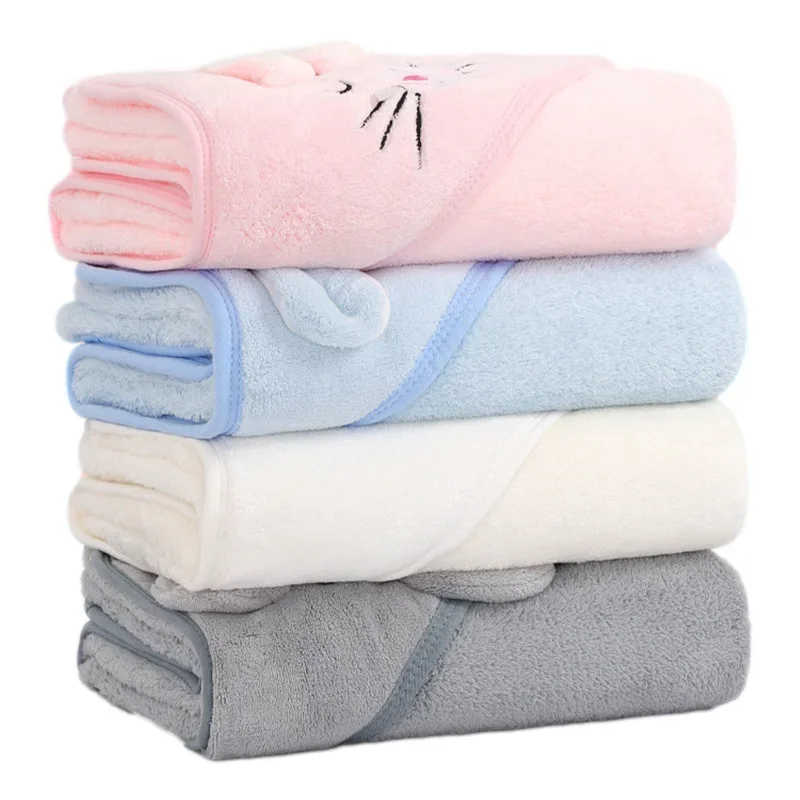 Animal Baby Bath Towels Soft Newborn Hooded Towel - Image 3