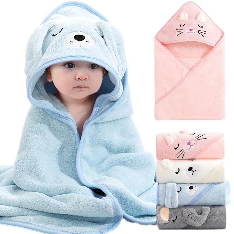 Animal Baby Bath Towels Soft Newborn Hooded Towel - Image 2