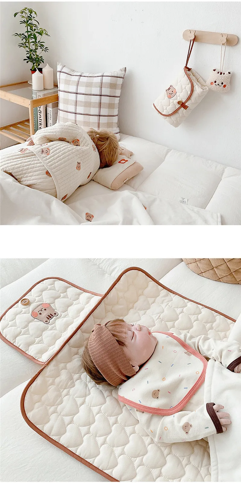 Foldable Baby Diaper Changing Pad Waterproof, for travel - Image 11