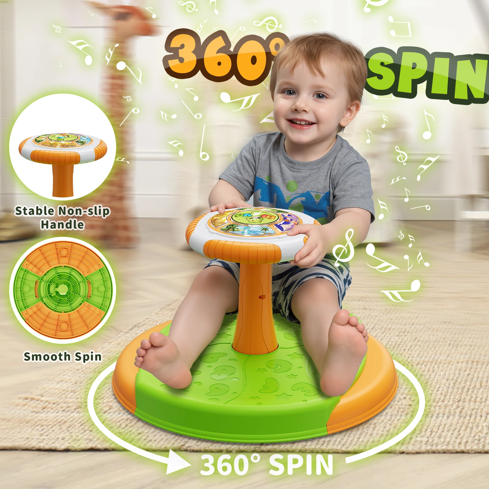 Sit and Spin Toy for Toddlers, 360° - Image 1