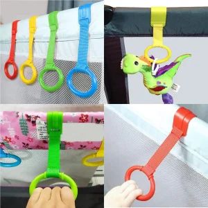 4 Pieces Baby Hand Pull Rings Cribs Playpens - Thumbnail Image 4