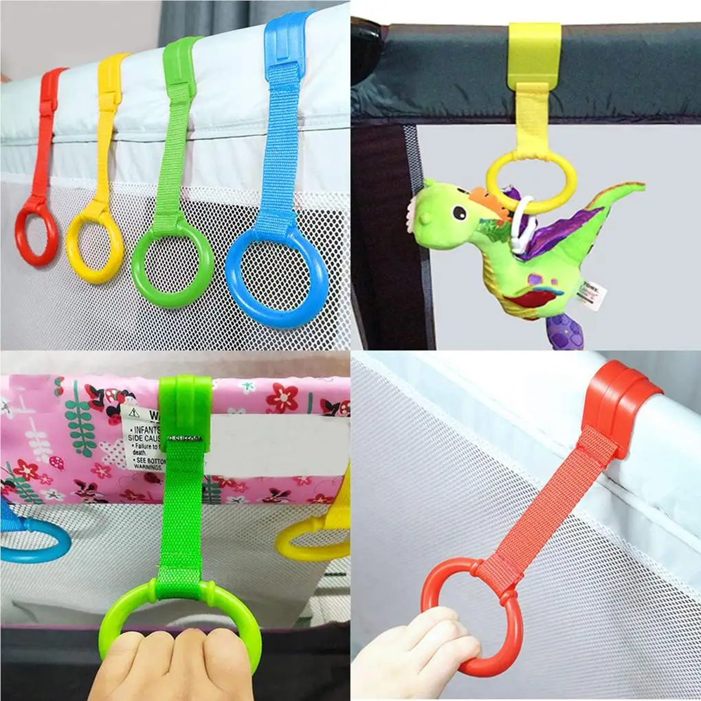 4 Pieces Baby Hand Pull Rings Cribs Playpens - Image 4