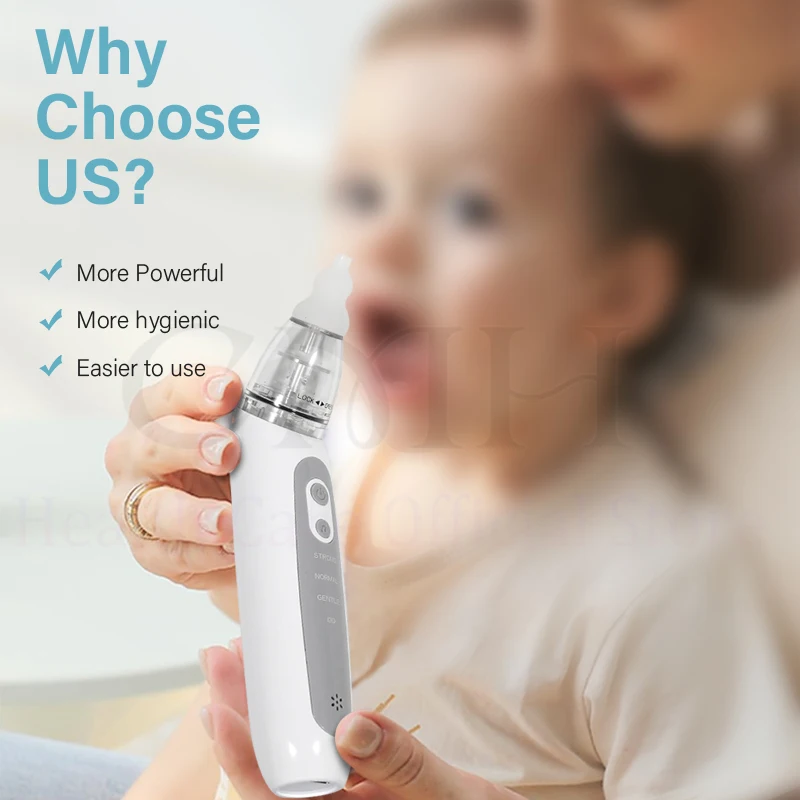 Electric Baby Nasal Aspirator 3 Suction Modes - Image 2