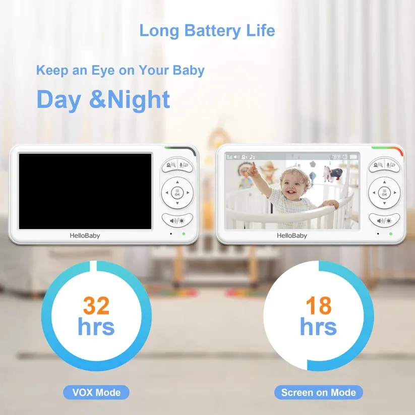 HelloBaby  Baby Monitor,  2x Digital Zoom - Image 4