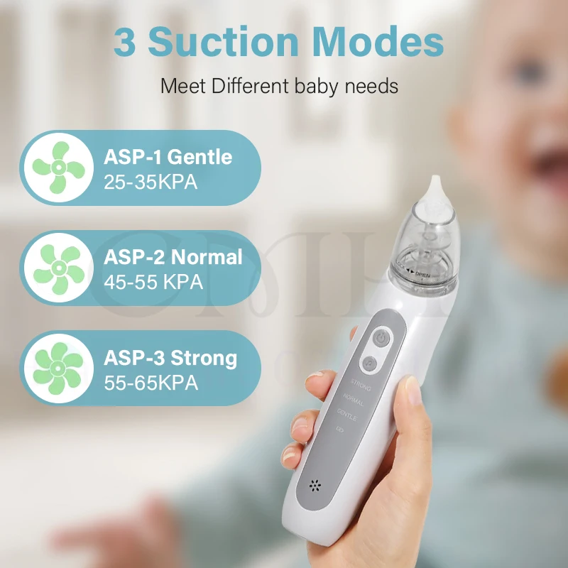 Electric Baby Nasal Aspirator 3 Suction Modes - Image 5
