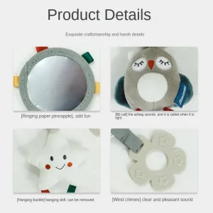0 3 6 12 Months Rainbow Activity  Hanging Toy for Car Seat ,crib, stroller - Thumbnail Image 16