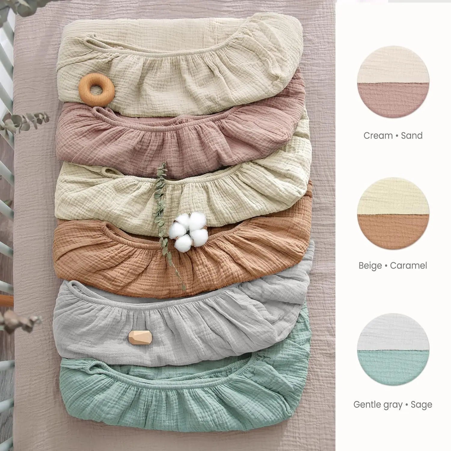 Baby Fitted Bassinet Sheet Newborn - Image 1