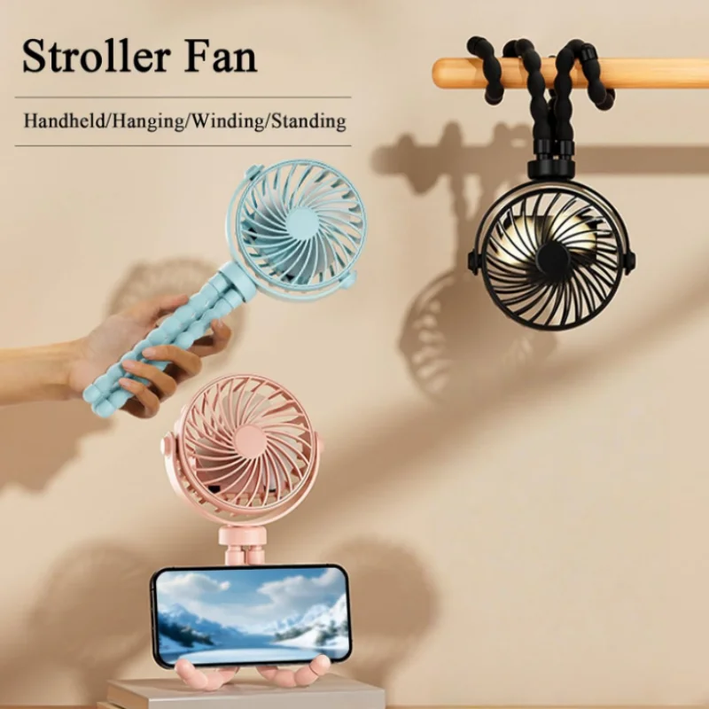 1pc USB Charging Portable Fan, - Image 4