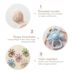 BPA Free Silicone Teether - Thumbnail Image 4