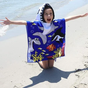 Bathrobe Beach Towel for Kids - Thumbnail Image 5