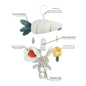 0 3 6 12 Months Rainbow Activity  Hanging Toy for Car Seat ,crib, stroller - Thumbnail Image 3