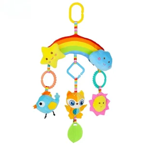 0 3 6 12 Months Rainbow Activity  Hanging Toy for Car Seat ,crib, stroller - Thumbnail Image 8