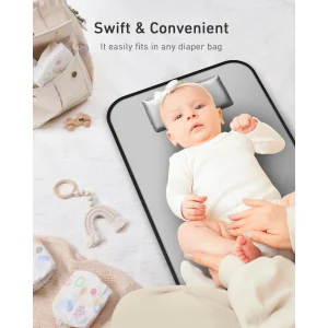 Portable Diaper Changing Pad, Waterproof, foldable for travel - Thumbnail Image 5