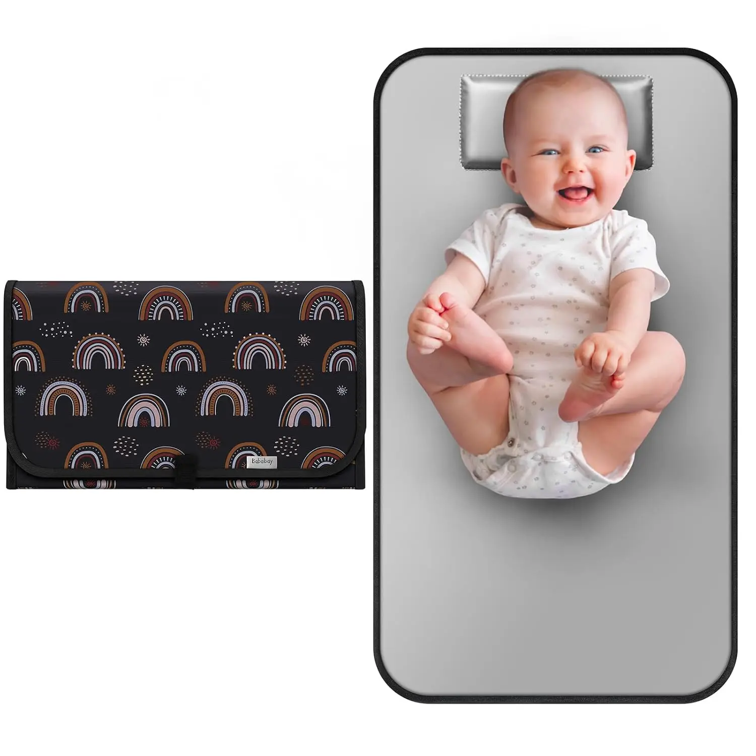 Portable Diaper Changing Pad, Waterproof, foldable for travel - Image 9