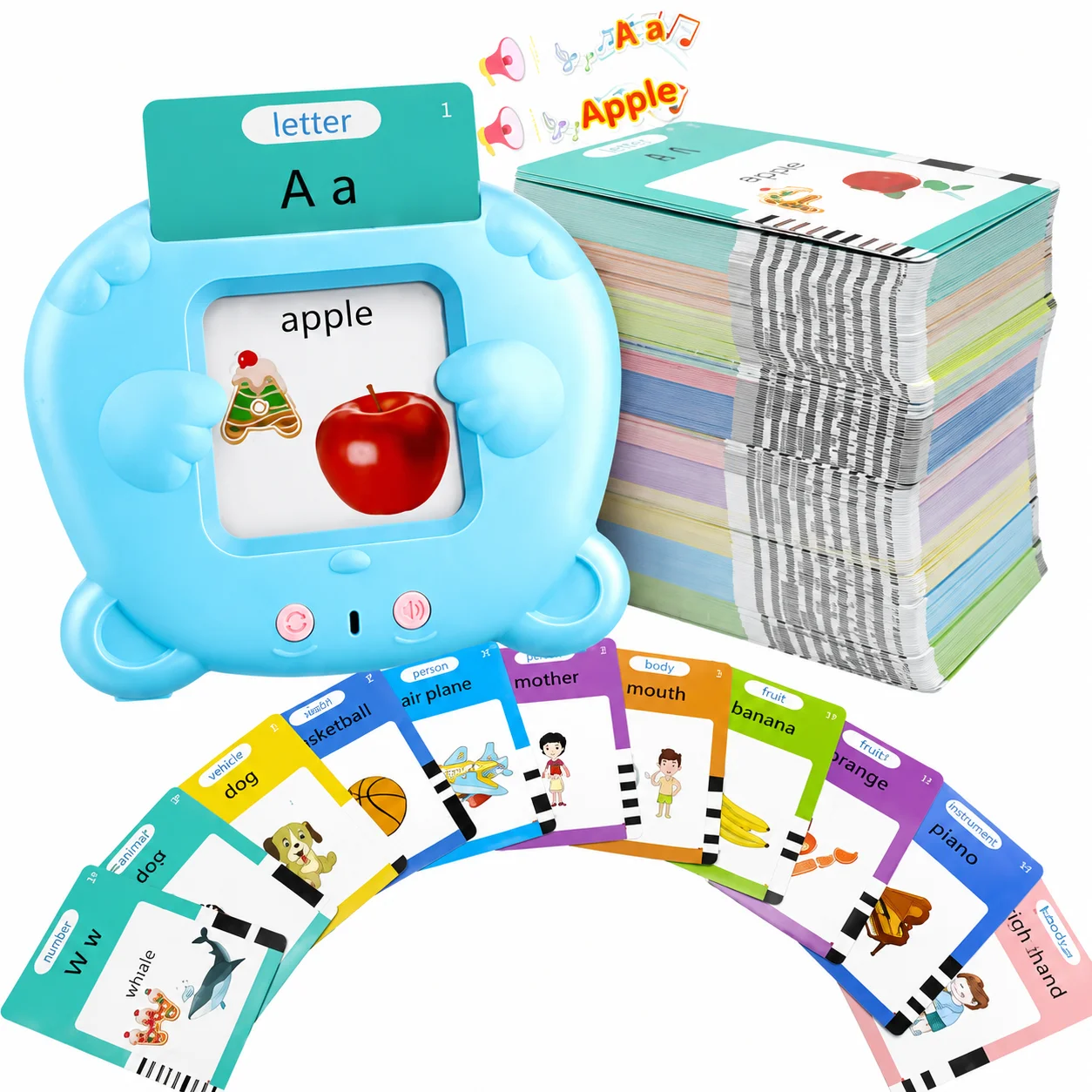 224 Sight Words 112 Cards Talking Flash Cards for 1 2 3 4 5 6 Year Old Boys and Girls, Sensory ,Educational - Image 1