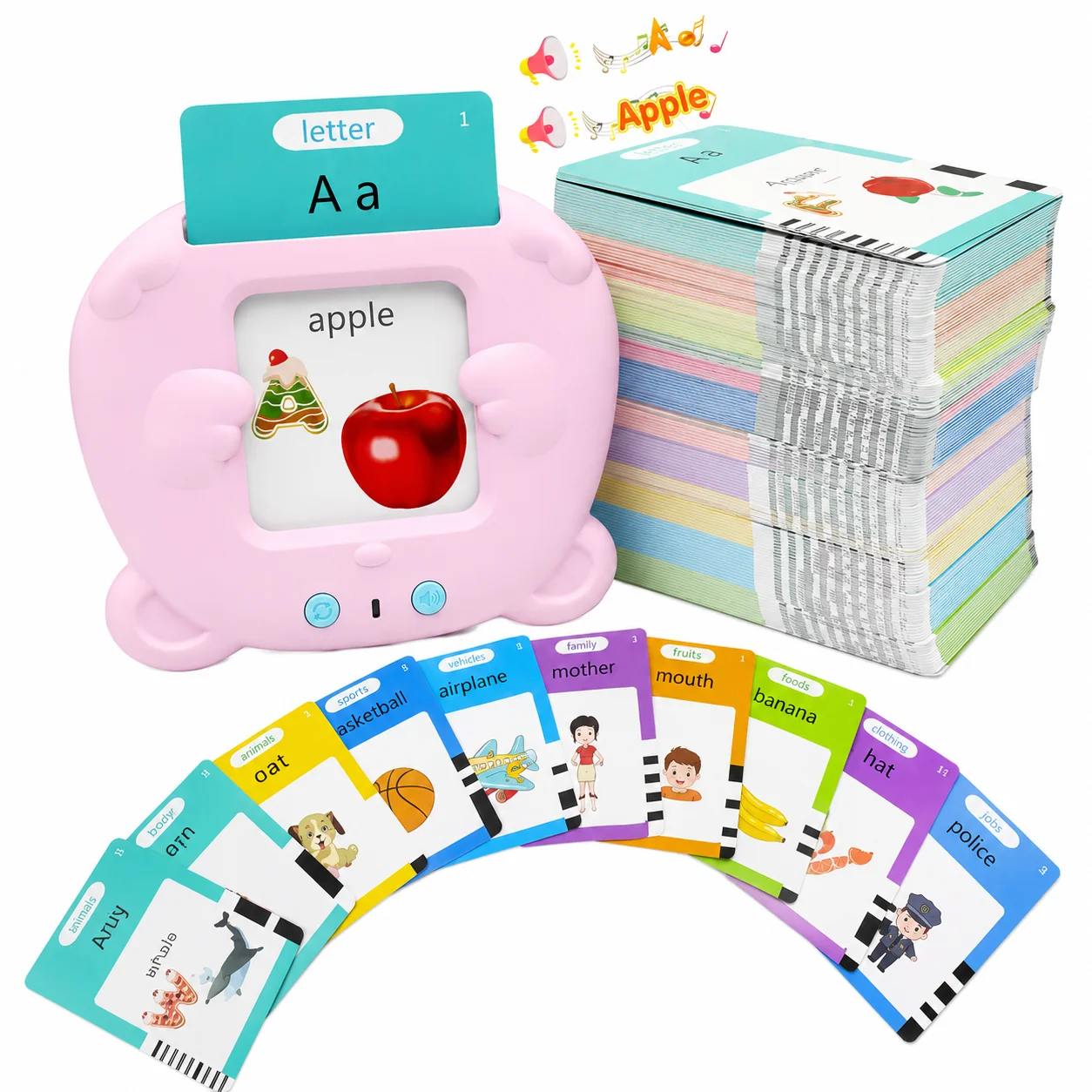 224 Sight Words 112 Cards Talking Flash Cards for 1 2 3 4 5 6 Year Old Boys and Girls, Sensory ,Educational - Image 2