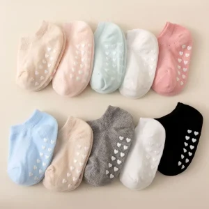5 pairs of baby love glue anti slip socks, - Thumbnail Image 2