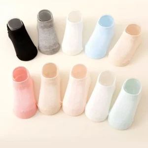 5 pairs of baby love glue anti slip socks, - Thumbnail Image 3