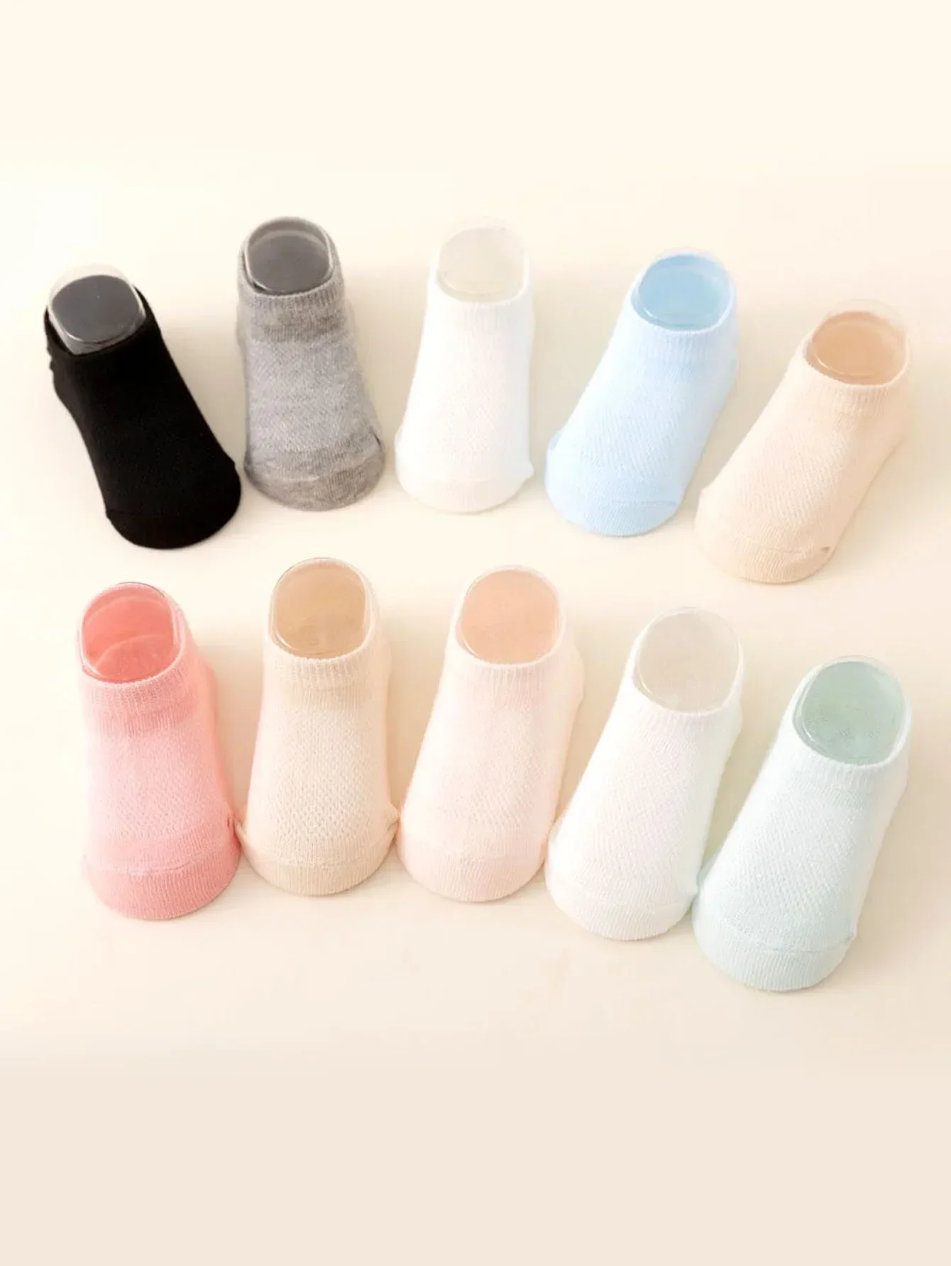 5 pairs of baby love glue anti slip socks, - Image 3