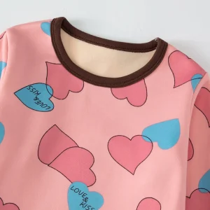 2-Piece Winter Plus Velvet, Long-Sleeved pajamas for Boys & Girls - Thumbnail Image 17