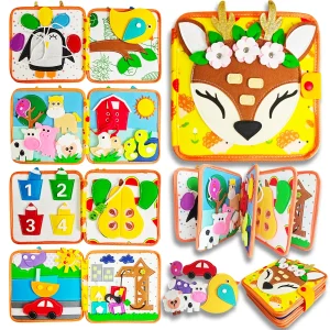 Early Education Intelligence Felt Learning Board,, Life skills cloth Book