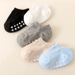 5 pairs of baby love glue anti slip socks, - Thumbnail Image 4