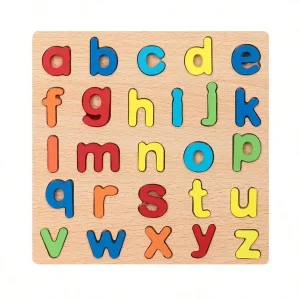 Kids Alphabetic, Arithmetic, Numbers,, Geometric Shapes, Wooden Puzzles for Preschoolers - Thumbnail Image 6
