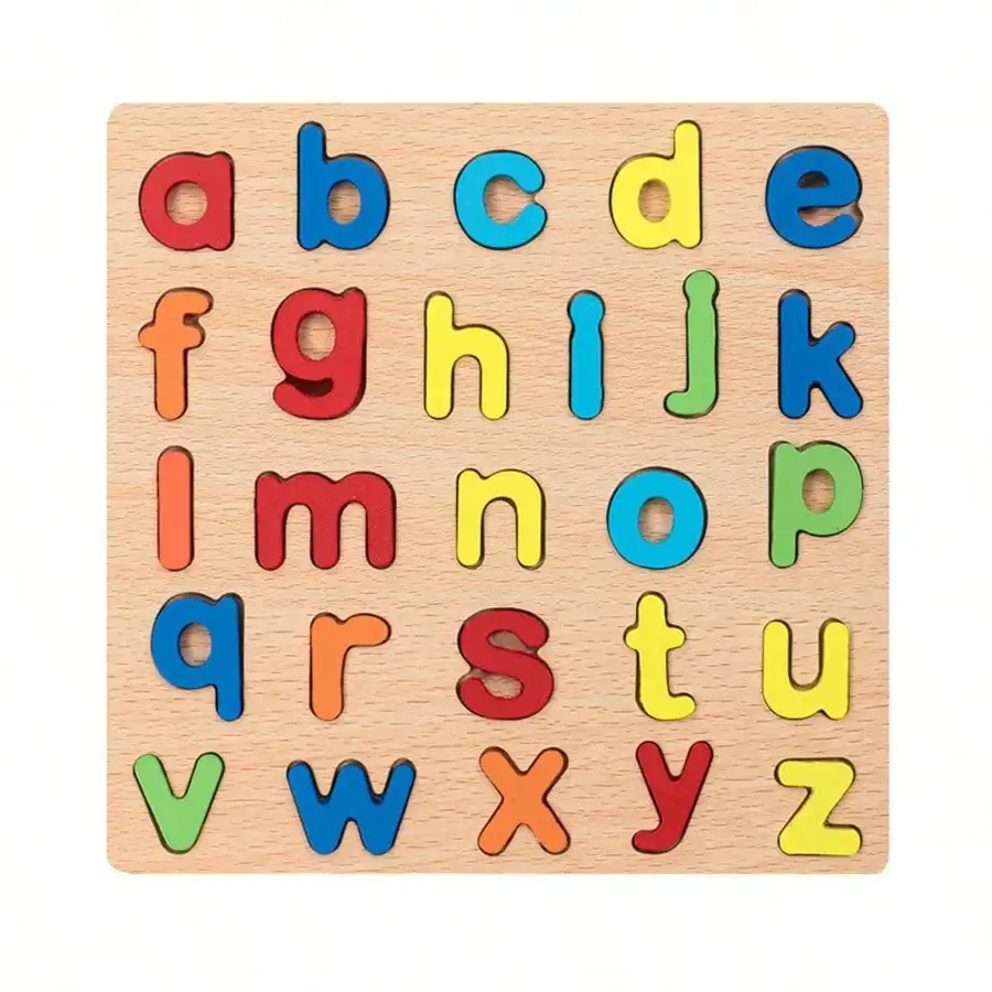 Kids Alphabetic, Arithmetic, Numbers,, Geometric Shapes, Wooden Puzzles for Preschoolers - Image 6