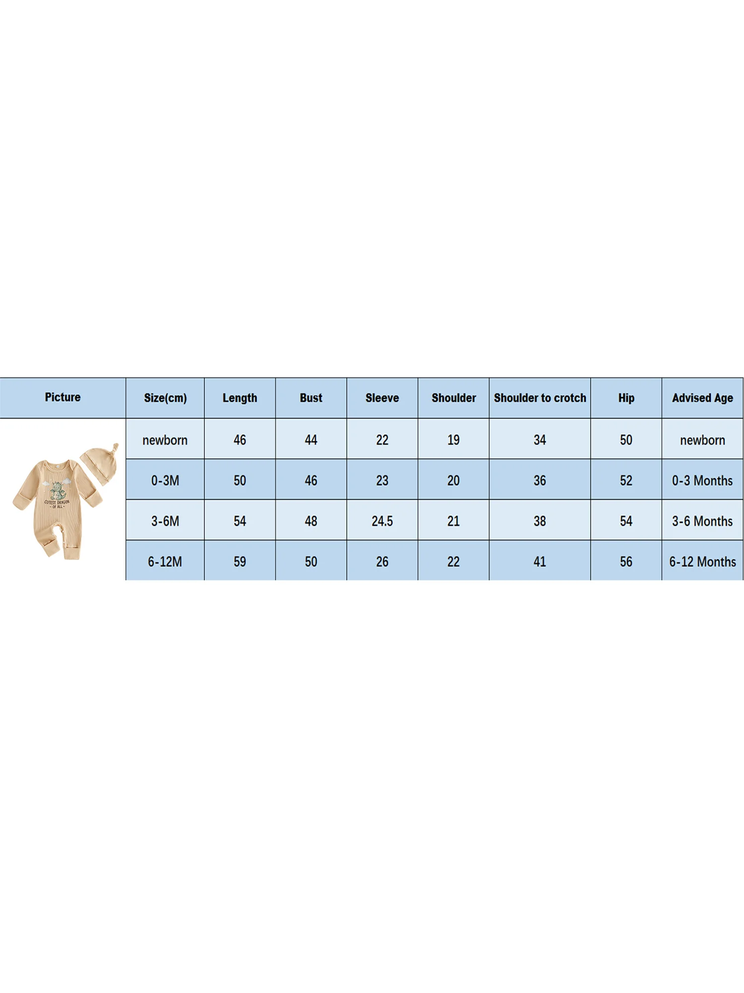 Crew Baby Long-Sleeve-Romper Set with Hat - Image 4
